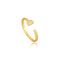 Gold Key Adjustable Ring